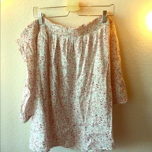 Floral Off Shoulder Shirt (never worn)